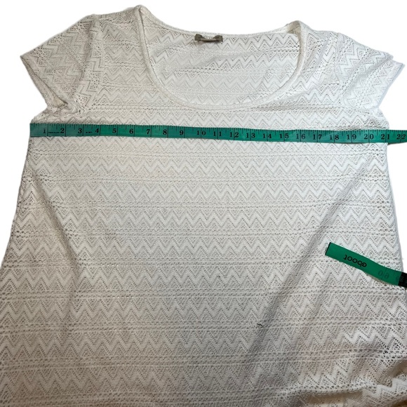 Lucky Brand Lace Boho Tee size L - Picture 14 of 16